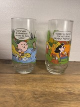 1983 McDonald&#39;s Camp Snoopy Series Collector Glasses Set Of 2 SHIPS FAST - $17.50