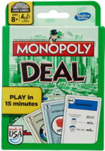 Monopoly Hasbro Gaming Deal Card Game, Quick-Playing Card Game for Families, 2-5 - £9.98 GBP