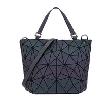 Women Handbags Geometric Shoulder Bag Set Folding Tote Crossbody Bag Female Hand - £76.58 GBP