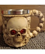 Ossuary Skeleton Skulls Ghost With Red Eyes Coffee Mug (Y60) - £18.53 GBP