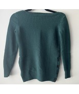 Madewell Pinewood Merino Wool Sweater Womens XSmall Ribbed Side Buttons - £23.32 GBP