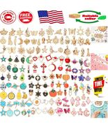 Mixed Color 170Pcs DIY Jewelry Charms - Gold Plated Pendants for Gift-Ma... - $350.61 MXN