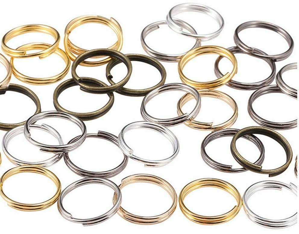 15/50 Split Rings 10mm to 30mm Key Ring Hook Loop Leather Craft Fishing ... - $2.64+