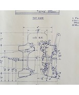 1950 Railroad Bangor Aroostook Headfree 100% Joint RE Rail Blueprint H35... - $165.46 CAD