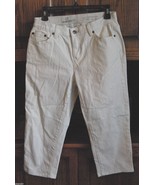 Liz Claiborne Capri Pants Bone color 6 Petite - $381.30 MXN