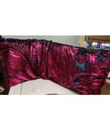Large 20&quot; x 48&quot; Inches Pink/Blue Sequin Mermaid Pillow - $14.85