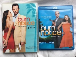 TWO SEASONS Burn Notice - Season 1 DVD and Season 2 Blu-Ray - £13.97 GBP
