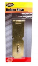 Iron Hasp w/ Brass Finish - Perfect for Doors and Gates! - £1.68 GBP