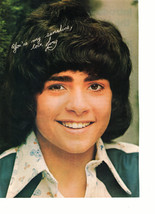 Tony Defranco teen magazine pinup clipping close up white hand writting Bop - £2.35 GBP