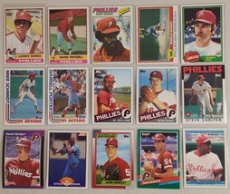 Philadelphia Phillies Lot 15 MLB Baseball 70&#39;s,80&#39;s,1990&#39;s Larry Bowa - $16.18