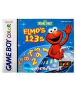 Nintendo Game Boy Color Elmo&#39;s 123 Instruction Manual 1998 Sesame Street... - $12.99