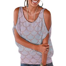 Mondxflaur Colorful Sleeveless T Shirts for Women Loose Fit Elegant Top ... - $22.99
