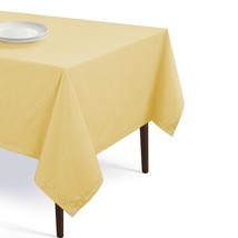 Table Cloth 100% Cotton 52 X 70 Inch Decorative Tablecover Washable Rectangle Ta - $33.99