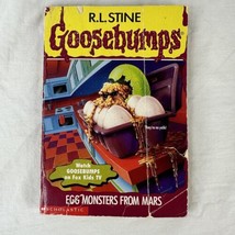 Vintage Goosebumps Egg Monsters From Mars Paperback Scholastic #42 1996 Creepy - £15.56 GBP