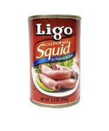 Ligo California Squid In Natural Ink Small 5.5 Can (Pack Of 10) - $67.11 CAD