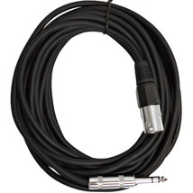 Seismic Audio - 25 Foot Black Xlr Male To 1/4&quot; Trs Patch Cable Snake Cords - New - £31.23 GBP