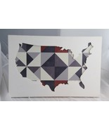 America USA Art Work Wood Cutout Wall Hanging Rustic Home Design America... - $67.68 CAD