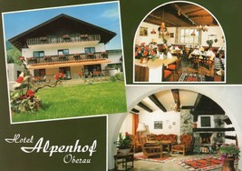 Hotel Alpenhof Oberau Unposted Postcard Munchner Strabe Germany - $14.84
