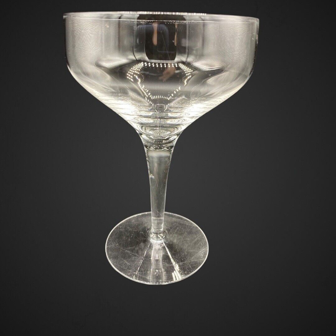 Orrefors Rhapsody Clear Champagne / Sherbert Glass Discontinued Blown Gl... - $19.71