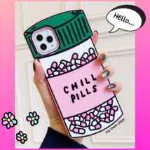 For Apple iPhone 11 Pro Case Cover 3D Silicone Cartoon Cute Kawaii Chill Pills - £11.72 GBP