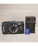 OLYMUS Stylus TG-3 TOUGH  16MP Digital Camera Waterproof *GOOD* W Charge... - $158.35