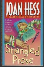Strangled Prose by Joan Hess 1998 Claire Malloy Cozy Mystery First in Series [Ha - £22.57 GBP