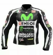 New Yamaha Movistar Custom Made Racing Best Quality Leather Jacket For Men  - $159.00