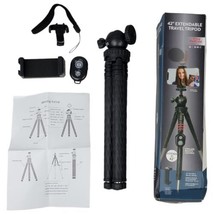 Vivitar 42" Extendable Travel Tripod w Wirless Remote Control - 2020 - £9.72 GBP