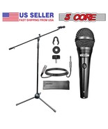 5 Core Mic Stand Combo w/Dynamic Cardioid Pro Metal Microphone w/XLR Cable - £31.37 GBP