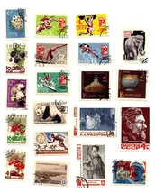 Lot Of 20 Russia Ussr Postage Stamps 1964-65 Historical Olympics Agriculture A2 - £5.61 GBP