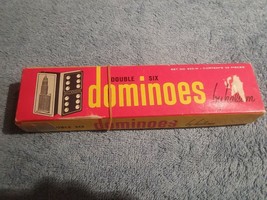 Vintage Halsam Wood Dominoes Double Six 623W - $5.70