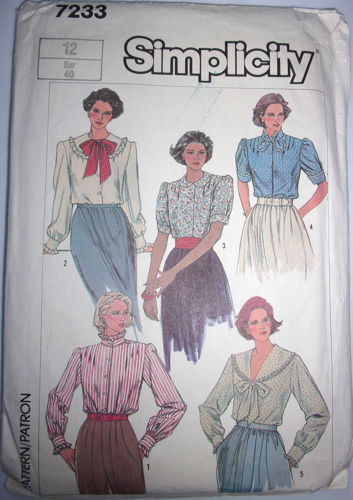 Primary image for Simplicity Misses Blouse Size 12 #7233
