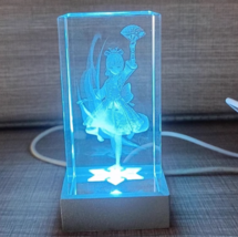 Kamisato Ayaka, Crystal lamp, Genshin impact tabletop decoration - £30.26 GBP