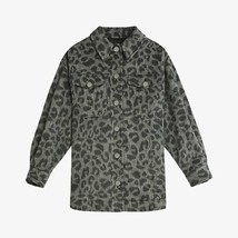 NWT Womens Size 8 Ted Baker London Oversized Animal Jacquard Shacket Jacket - £134.95 GBP