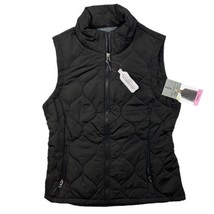Free Country Ladies Quilted Vest Size Small Black Missing Tags - £10.02 GBP