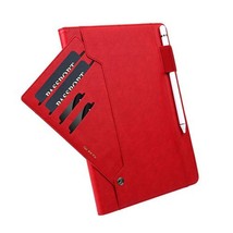 Leather Case w/ Card Slots RED For iPad Air 1/2/Pro 9.7/iPad 5/6/7/8 - £10.43 GBP