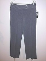 Apt. 9 Ladies Gray Maxwell Fit Stretch Dress PANTS-10-NWT-$44-WIDE Waistband - £6.13 GBP