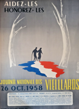 Kersubiec - Poster Original - Day National Old Men - 1958 - Very Rare - £125.22 GBP