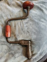 Primitive Old 1930&#39;s Ratcheting Brace Bit Drill Good Working Antique Hand Auger - £28.00 GBP