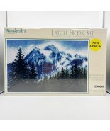 Caron WonderArt “Mountain High” 30&quot;x 50&quot; Latch Hook Kit Art #4427 New Se... - £62.57 GBP