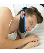 Anti Snoring Sleep Apnea Jaw Solution Snore Stop Belt Cpap Blue Chin Strap - $143.58 MXN