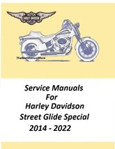 2014 - 2022 Harley Davidson Street Glide Special Touring Models Service Manual  - $27.95