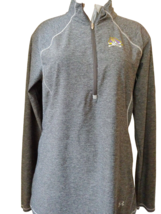 Under Armour Women ECU semi-fitted heat gear athletic 1/4 zip jacket Large gray - £11.92 GBP