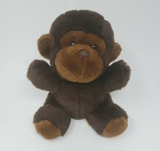 10" Vintage Cuddle Wit Brown Baby Monkey Gorilla Stuffed Animal Plush Toy Lovey - $37.05