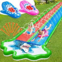 Heavy Duty Inflatable Slip and Slide Outdoor Water Lawn Slide - £90.44 GBP