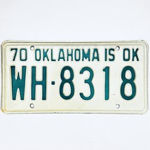 1970 United States Oklahoma Washington County Passenger License Plate WH-8318 - £14.74 GBP