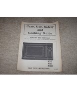 Vintage 80s Magic Chef Microwave Care Use Safety and Cooking Guide M5-1 ... - £14.58 GBP