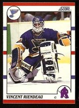St Louis Blues Vincent Riendeau Rc Rookie Card 1990 Score Hockey Card # 107 - £0.39 GBP