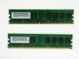 2 Gb DDR2 PC2-5300 5300U DDR2-667 Mhz Memory Dimm Pc Desktop Ram (2X1GB) 240 Pin - £13.02 GBP