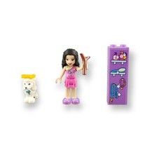 Lego Friends Minifigure Doggy Day Care 41691 Emma frnd357 &amp; Poodle Dog 1... - £9.79 GBP